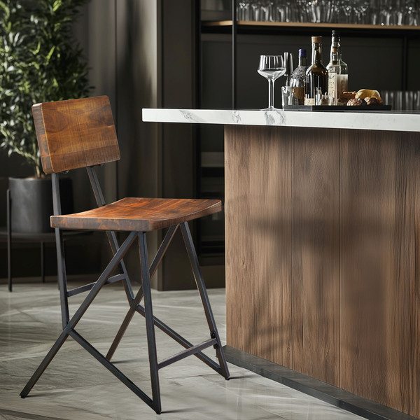 Ink Ivy Trestle Counter Stool Ii101 0120