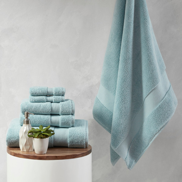 Olliix Madison Park Signature Splendor 1000Gsm 100 Cotton 6 Piece Towel Set Mps73 433