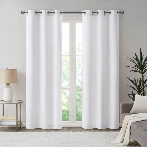 Olliix Galen Basketweave Room Darkening Curtain Panel Pair Mp40 7924