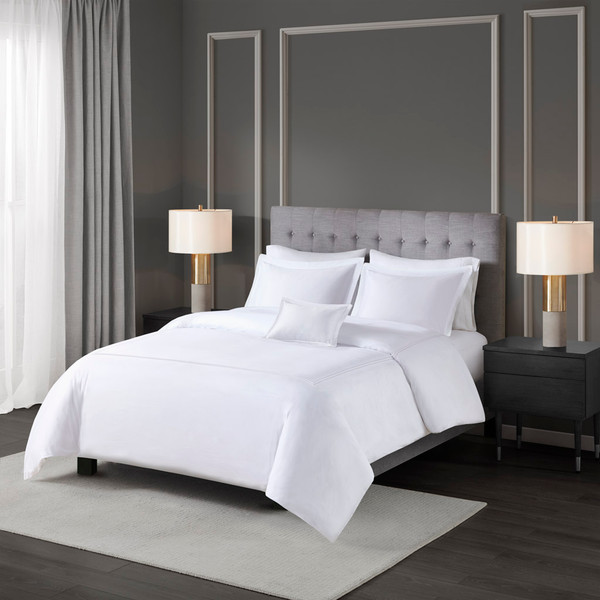Olliix 500 Thread Count Luxury Collection 100 Cotton Sateen Embroidered Comforter Set King Cal King Mps10 503