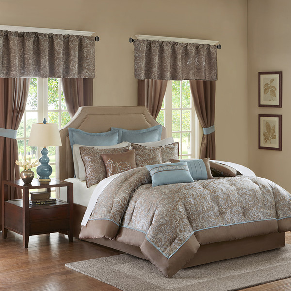 Madison Park Essentials Brystol 24 Piece Room In A Bag King Mpe10 224
