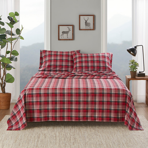 Woolrich Flannel Cotton Sheet Set Queen Wr20 1799 By Olliix