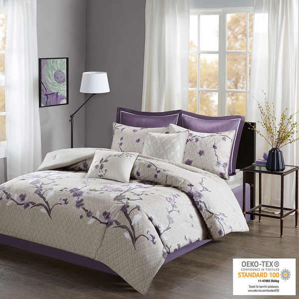 Madison Park Holly 8 Piece Cotton Comforter Set King Mp10 4167