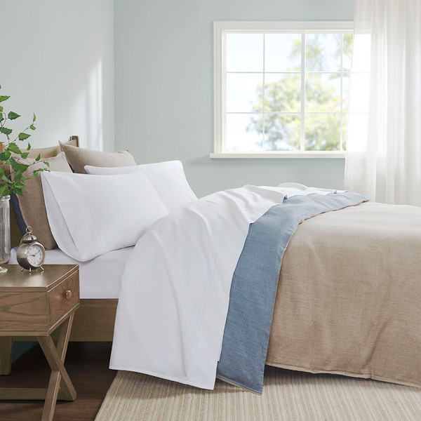 Madison Park Pima Cotton Sheet Set Cal King Pc20 142 By Olliix