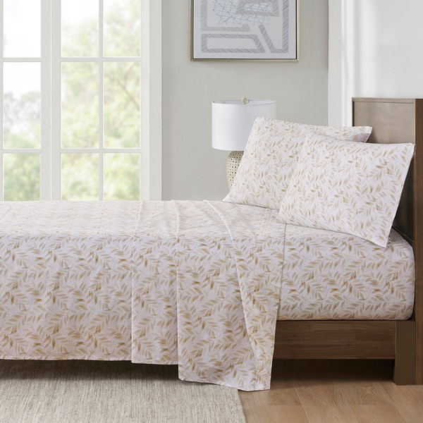 Olliix 200 Thread Count Printed Cotton Sheet Set King Mpe20 1011