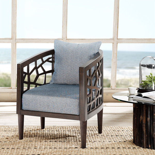 Ink Ivy Crackle Accent Chair Fpf18 0414