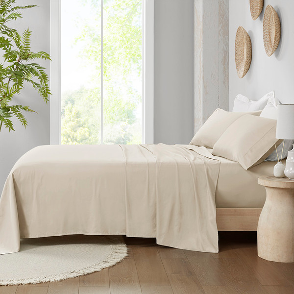 Olliix 300 Thread Count 100 Organic Cotton Deep Pocket Sheet Set King Mp20 8250