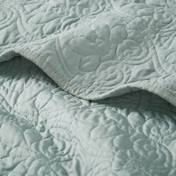 Madison Park Quebec Oversized Quilted Throw 60X70 Mp50 2987 By Olliix