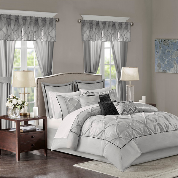Olliix Madison Park Essentials Joella 24 Piece Room In A Bag Cal King Mpe10 767