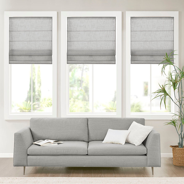 Olliix Kyler Linen Blend Light Filtering Cordless Roman Shade Mp40 7974