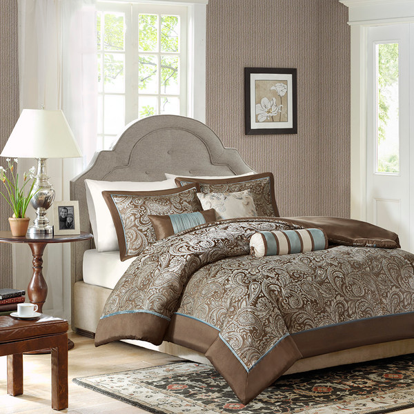 Madison Park Aubrey 6 Piece Duvet Cover Set King Cal King Mp12 277 By Olliix