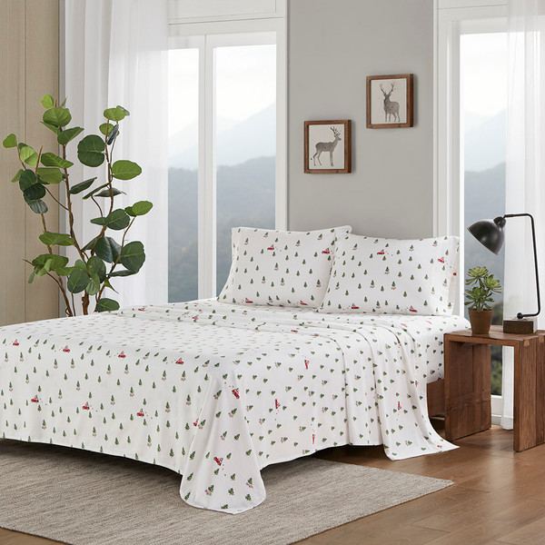 Olliix Cotton Flannel Sheet Set Queen Wr20 3955