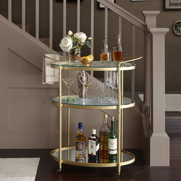 Madison Park Signature Lauren Bar Cart Mps135 0049