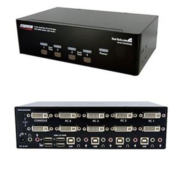 4 Port Dual Dvi Usb Kvm Switch Sv431Dd2Dua By Startech Com