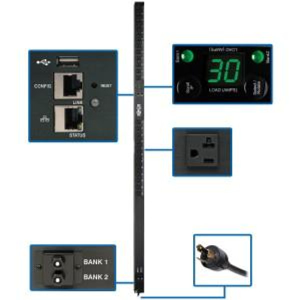 Pdu Monitored 30A Lx Platform Pdumnv30Lx By Tripp Lite