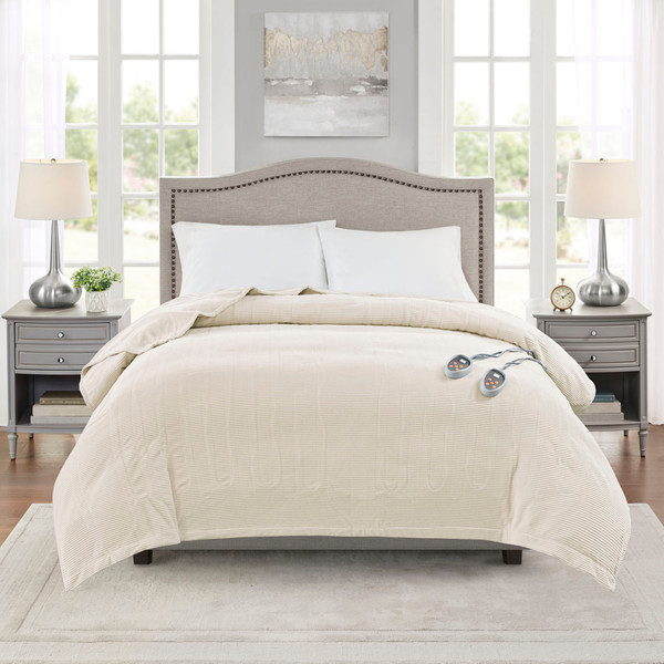 Beautyrest Electric Micro Fleece Heated Blanket Twin Br54 0175 By Olliix