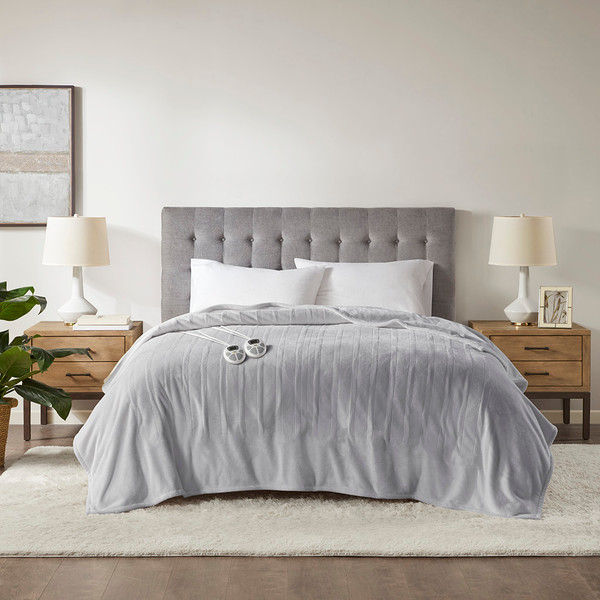 Olliix Plush Heated Blanket Queen St54 0127