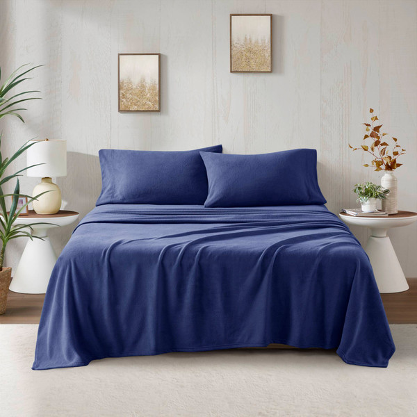 Olliix Micro Fleece Sheet Set King Tn20 0452