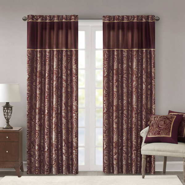 Madison Park Aubrey Jacquard Panel Pair 95 Panel Mp40 2713 By Olliix