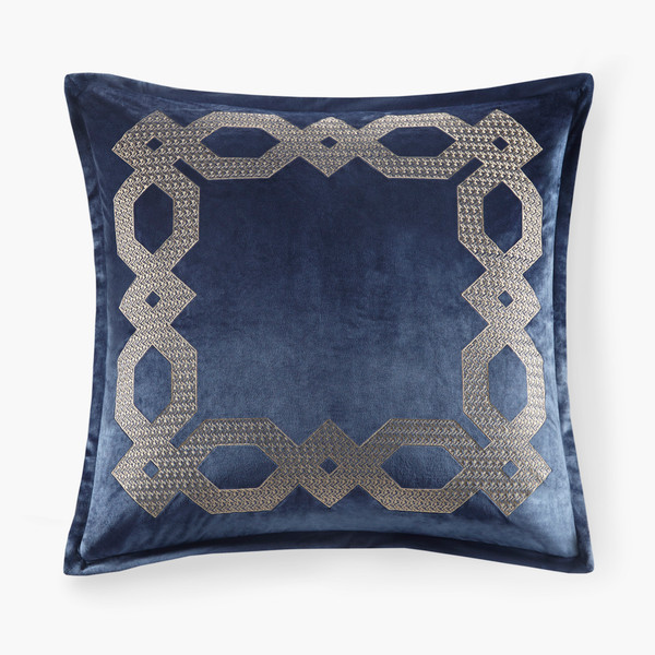 Olliix Clermont European Pillow Sham Navy Ccl11 0022