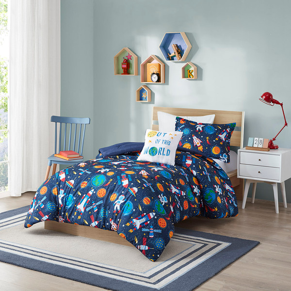Olliix Jason Outer Space Comforter Set Twin Mzk10 214