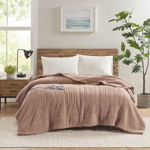 Olliix Sherpa Heated Blanket King Tn54 0506