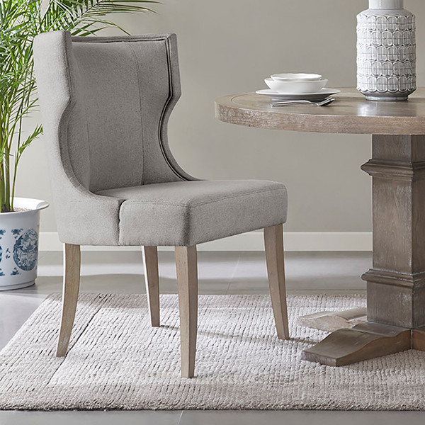 Olliix Mp108 0987 Madison Park Carson Carson Wood Frame Non Teak Upholstered Dining Chairlight Grey