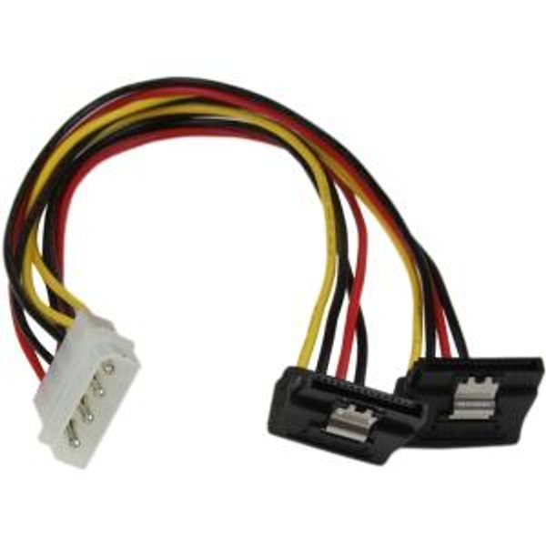 12 Lp4 To 2X Right Angle Sata Pyo2Lp4Lsatr By Startech Com