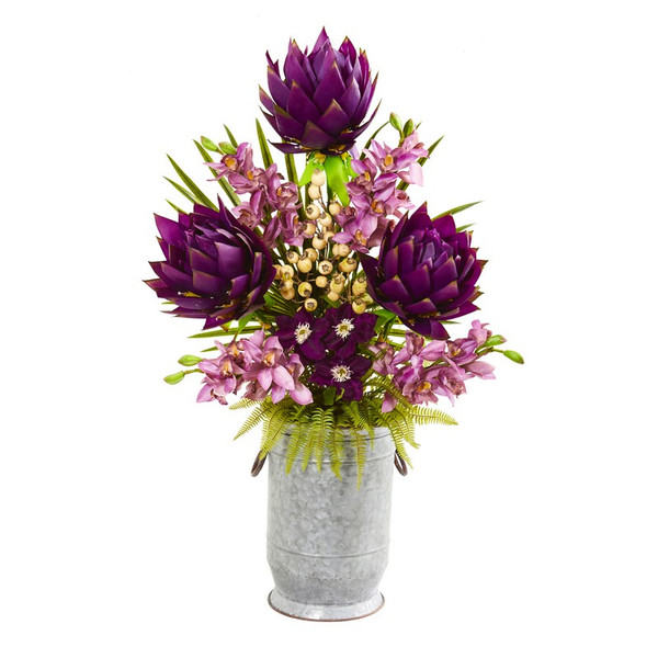 43 Mixed Floral And Orchid Artificial Arrangement 1990 By Nearly Natural