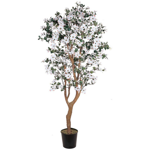 5 Dogwood Tree W 1140 Lvs 285 Flrs 5019 By Nearly Natural