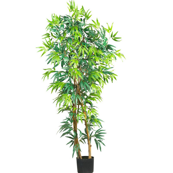 5 Fancy Bamboo Tree W 1300 Lvs 5187 By Nearly Natural