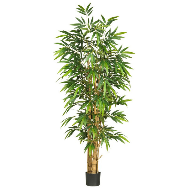 6 Belly Bamboo Tree W 1088 Lvs 5257 By Nearly Natural