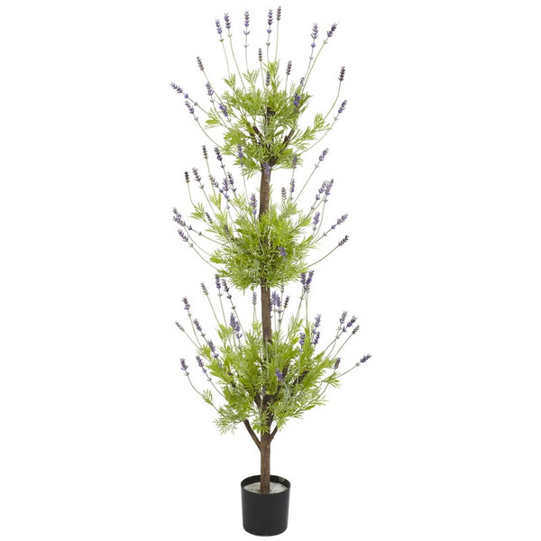 4 Lavender Topiary Tree 5332 By Nearly Natural