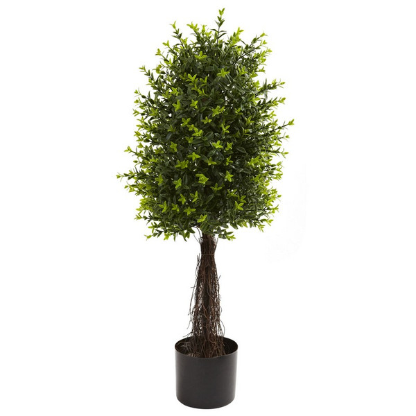35 Ixora Topiary Uv Resistant W 630 Lvs Indoor Outdoor 5413 By Nearly Natural