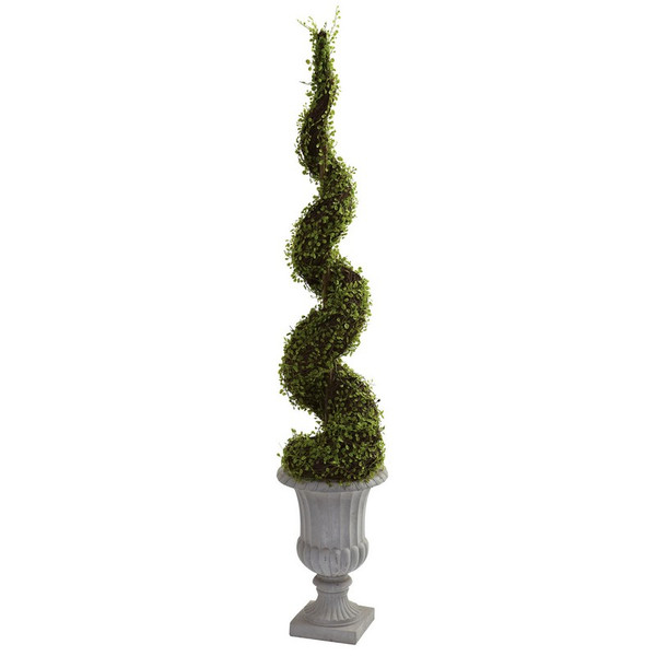 Mohlenbechia Spiral Tree W Decorative Urn 5425 By Nearly Natural