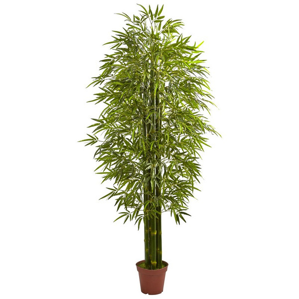 7 Bamboo Tree W 2400 Lvs Uv Resistant Indoor Outdoor 5433 By Nearly Natural