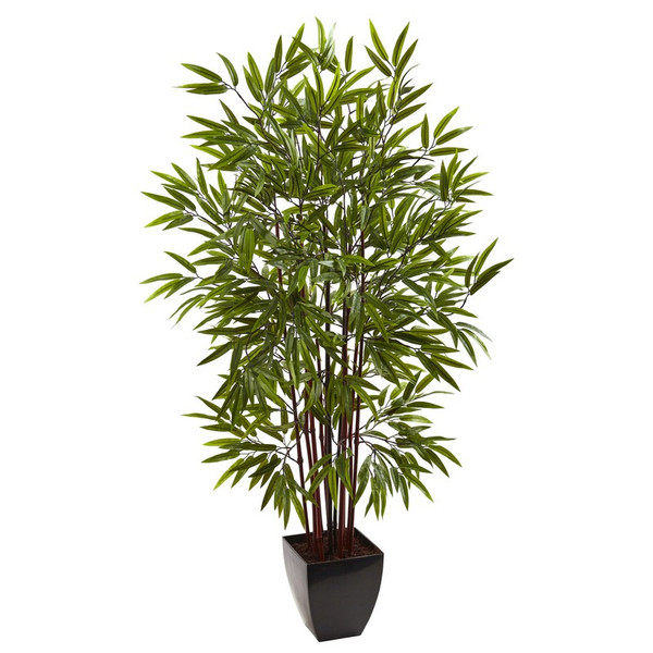 5 Bamboo Tree X 12 W Planter 5458 By Nearly Natural