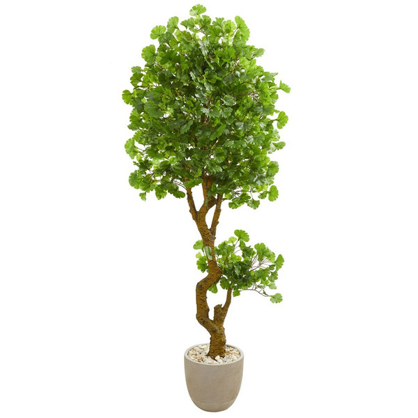 6 5 Jingo Tree In Planter Uv Resistant Indoor Outdoor 5682 By Nearly Natural