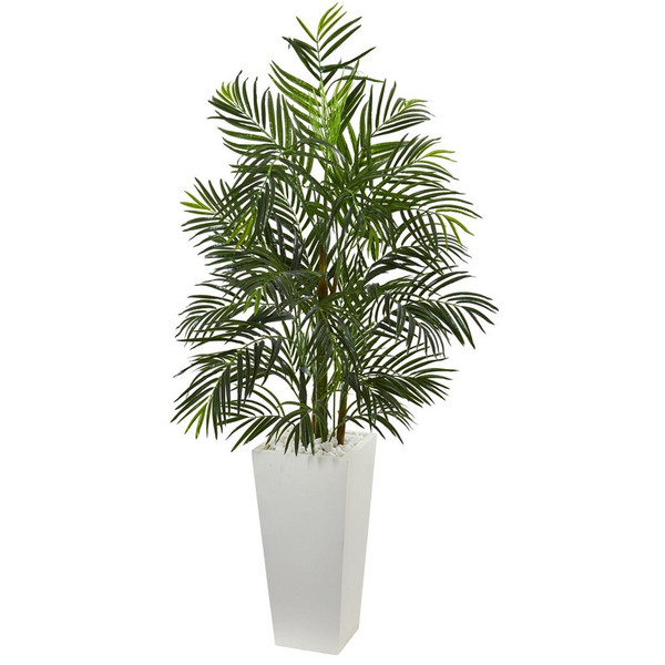 5 Areca Palm Tree In Planter Uv Resistant Indoor Outdoor 5841 By Nearly Natural