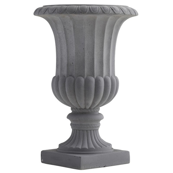 16 5 Decorative Gray Urn Indoor Outdoor 7507 By Nearly Natural