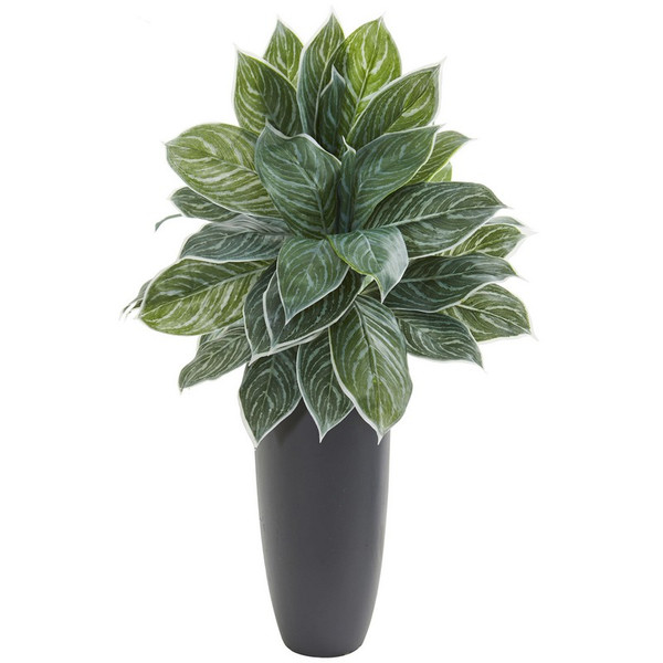 37 Aglonema Artificial Plant In Planter Real Touch 8551 By Nearly Natural