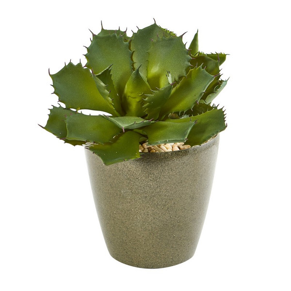 15 Succulent Artificial Plant In Decorative Planter 8785 By Nearly Natural