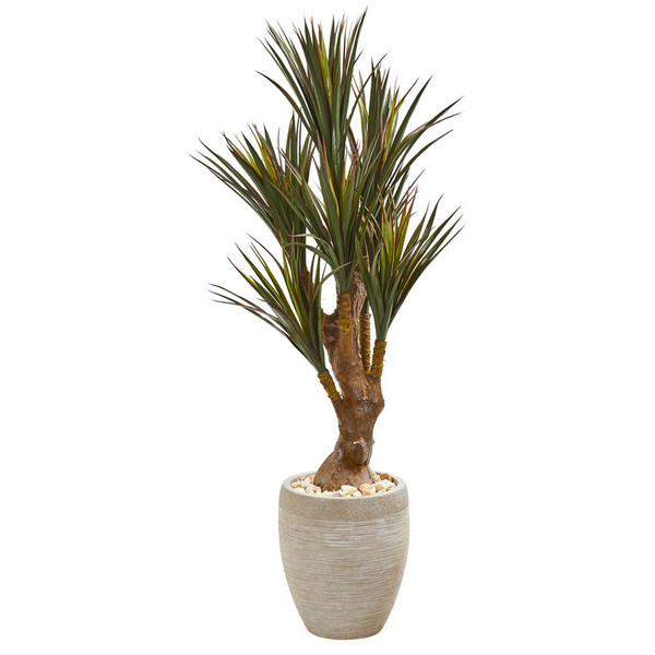 50 Yucca Tree In Planter Uv Resistant Indoor Outdoor 9643 By Nearly Natural