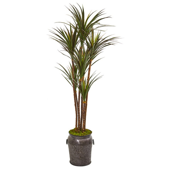 6 Giant Yucca Artificial Tree In Planter Uv Resistant 9646 By Nearly Natural