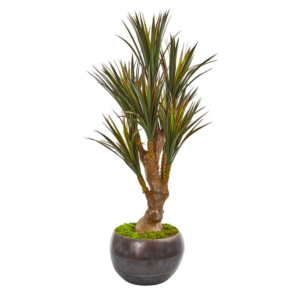 47 Yucca Tree In Planter Uv Resistant Indoor Outdoor 9650 By Nearly Natural