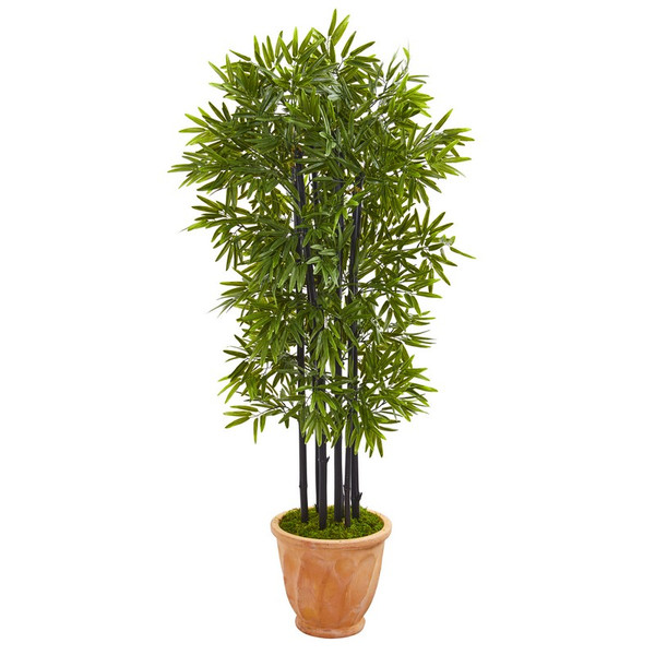 5 Bamboo Tree In Planter Uv Resistant Indoor Outdoor 9722 By Nearly Natural