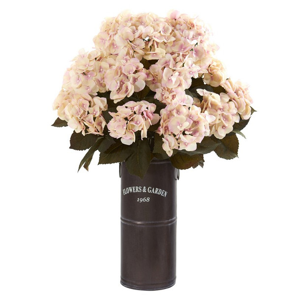 27 Hydrangea Artificial Plant In Decorative Planter P1256 Cp By Nearly Natural