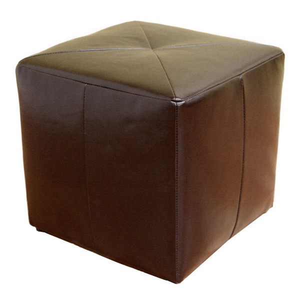 Baxton Studio Aric Bonded Leather Ottoman St 20 Brown Ottoman By Wholesale Interiors