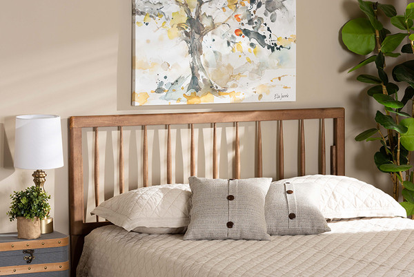 Baxton Studio Valin Modern And Contemporary Ash Walnut Finished Wood Queen Size Headboard Mg9730 Ash Walnut Hb Queen By Wholesale Interiors
