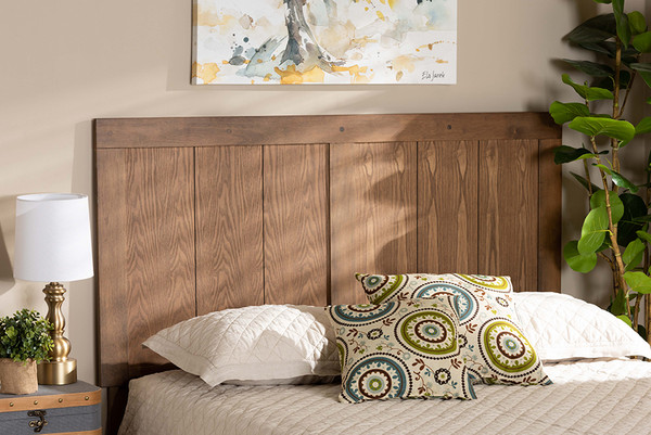 Baxton Studio Patwin Modern And Contemporary Transitional Ash Walnut Finished Wood King Size Headboard Mg9752 Ash Walnut Hb King By Wholesale Interiors